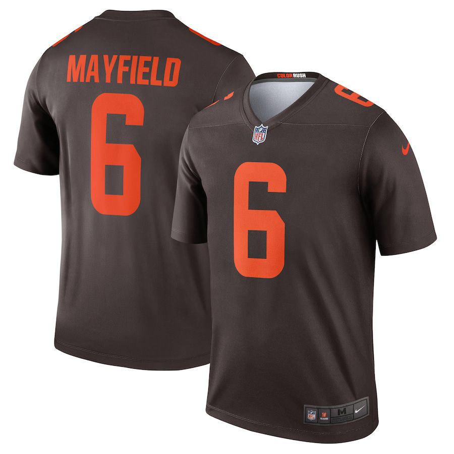 Men Cleveland Browns #6 Baker Mayfield Nike Brown Alternate Legend NFL Jersey->cleveland browns->NFL Jersey